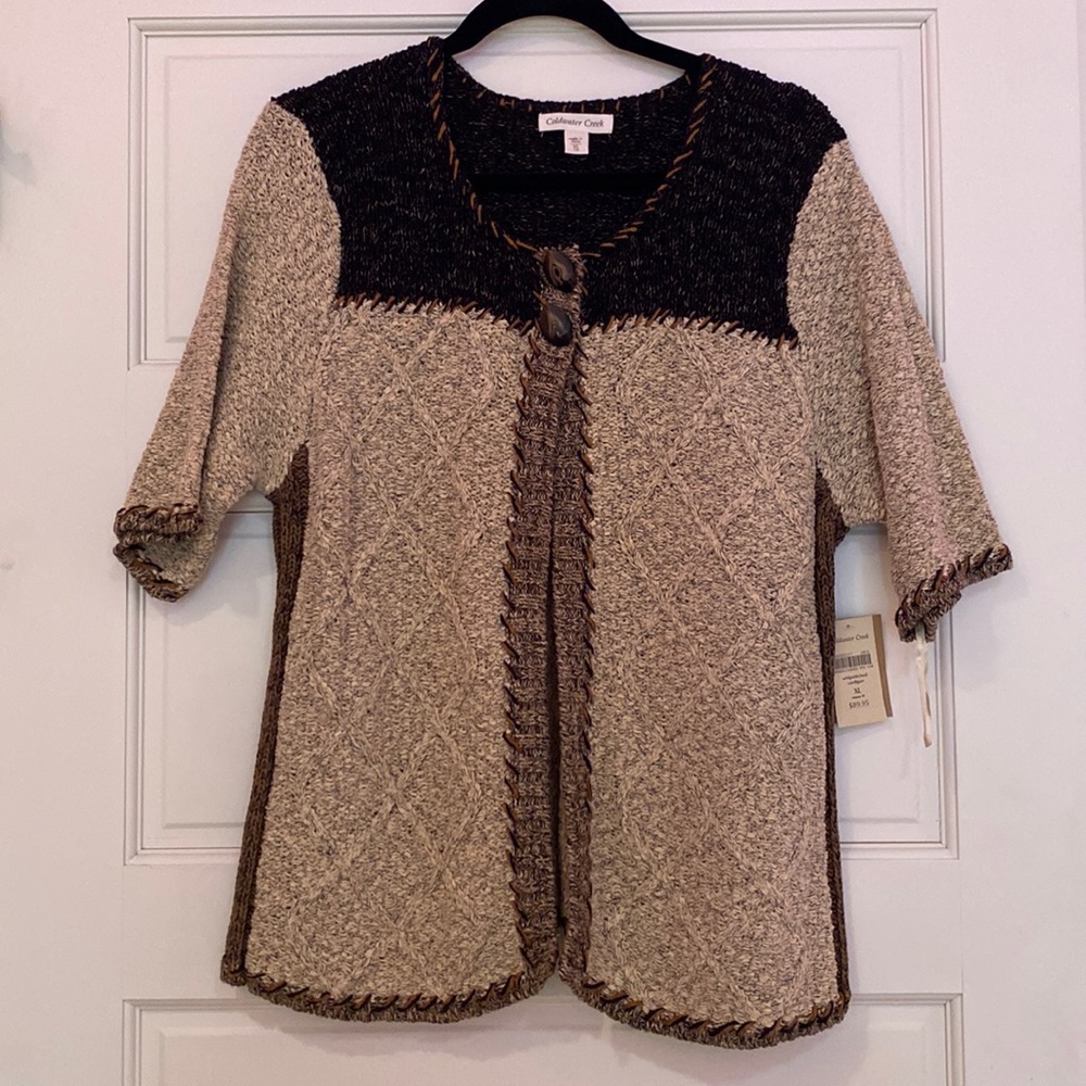 Whipstitched cardigan